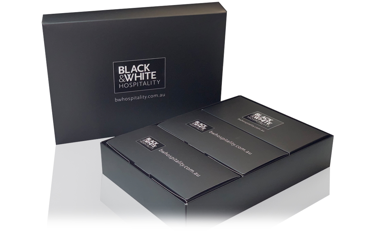 Black & White Hospitality Box